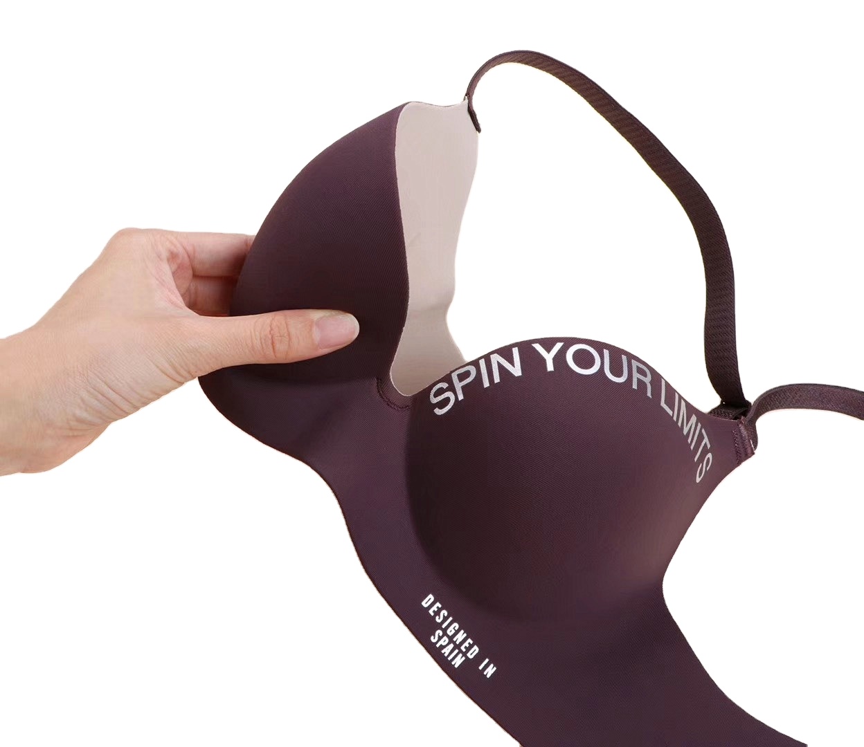 2021 japanese English Letter Soft Invisible Hot Bra One Piece Seamless Wireless Laser Cut Brassiere