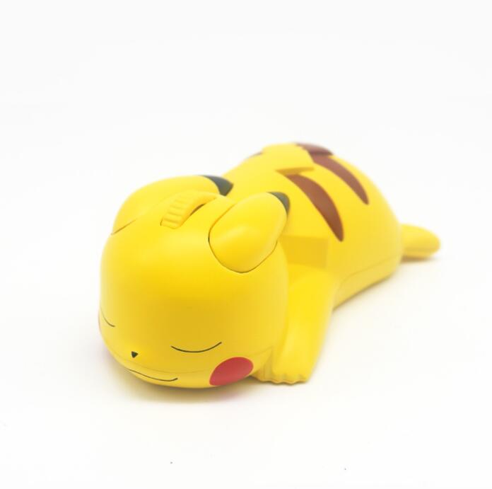 Лидер продаж, креативная картонная Беспроводная USB-мышь для игры Bokemon Pikachu