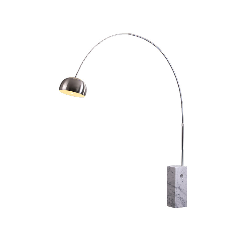 Modern Office Living Room Arc Floor lamp Marble LED Standing Light
