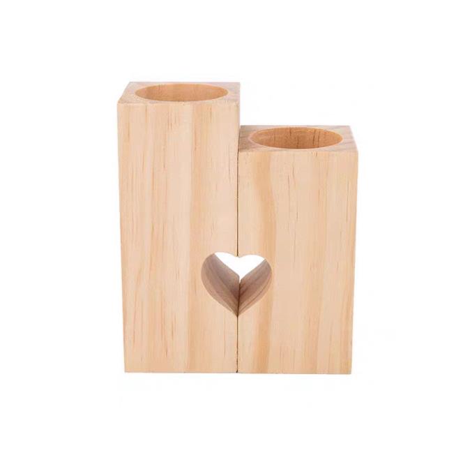 Nordic candle holder wooden pillar set,wood candle stick holders decor weddings,candle holder wood for home decor