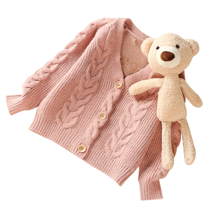 KUYEEBEAR Новое поступление весенне-осенняя одежда для девочек однобортный Кардиган с длинным рукавом Куртка для девочек для детей 111