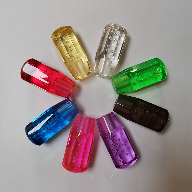150mm Colorful Universal Novelty Acrylic Bubble Car Gear Stick Shifter Crystal Acrylic Car Shift Knob
