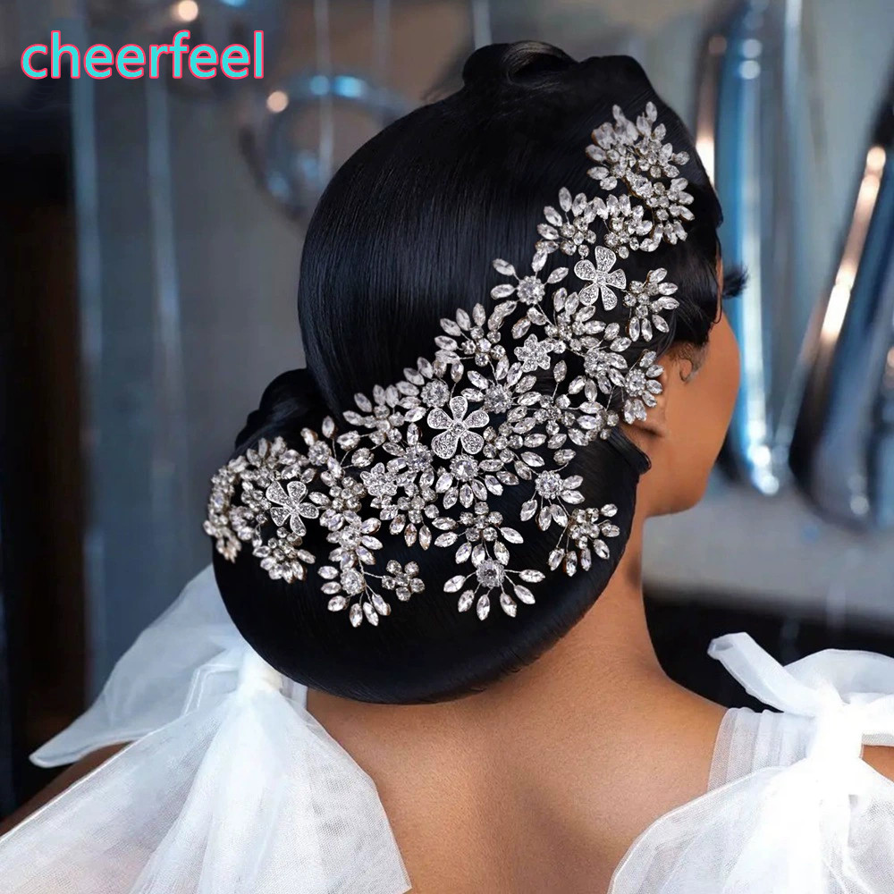 Cheerfeel SP-366 Роскошная обувь с украшением в виде кристаллов и со стразами, с украшением в виде кристаллов ручной работы; Свадебные туфли со стразами свадебная повязка на голову в виде короны и головные уборы