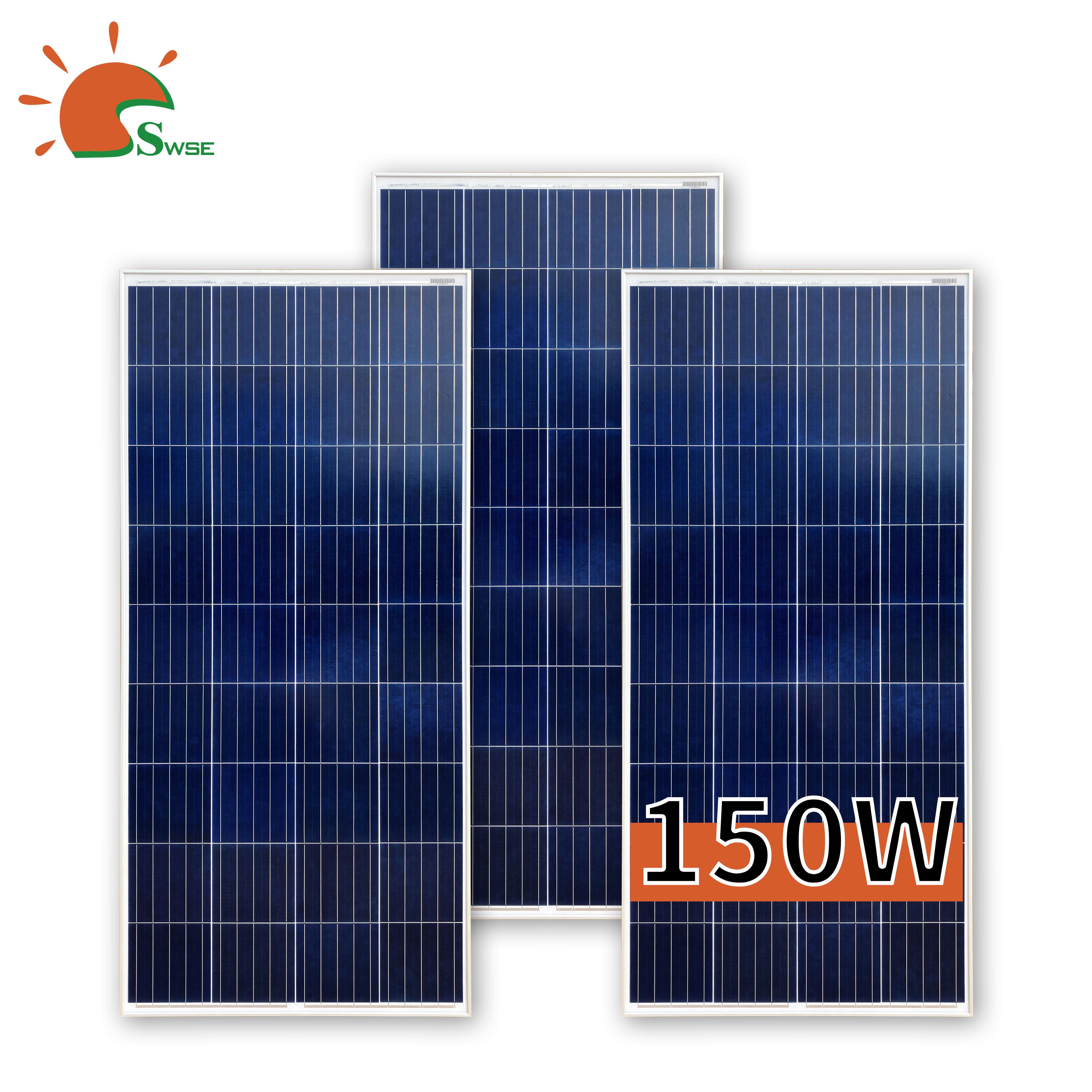 Polycrystallin 150w солнечная панель завод инвестиции в фотоэлектрической энергии генерации высокая скорость преобразования может быть изменен Размер