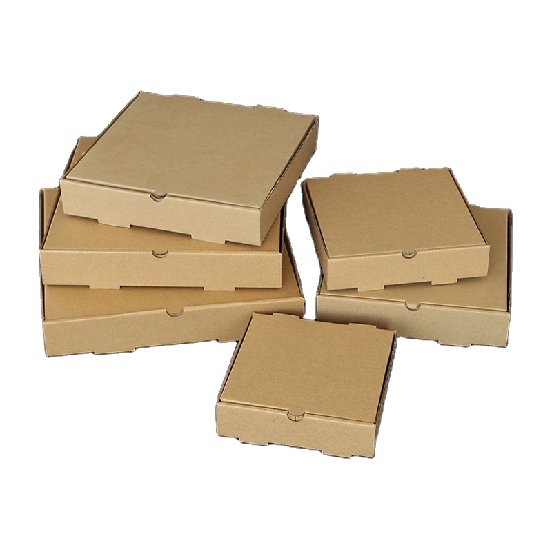 Customized 6/7/8/9/10/12 Inch Takeaway Pizza Food Packaging Box