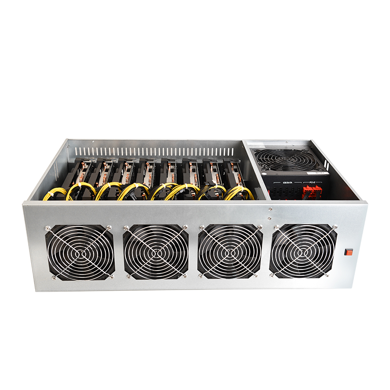 Ready stock full set eth mining rig with graphics cards crypto ethereum 8 gpu mining rig