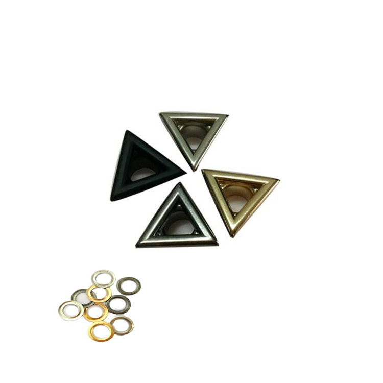 Factory Wholesale 13mm Metal Zinc Alloy Eyelets With Washer Star Shape Metal Grommets Nickle/ Light Gold