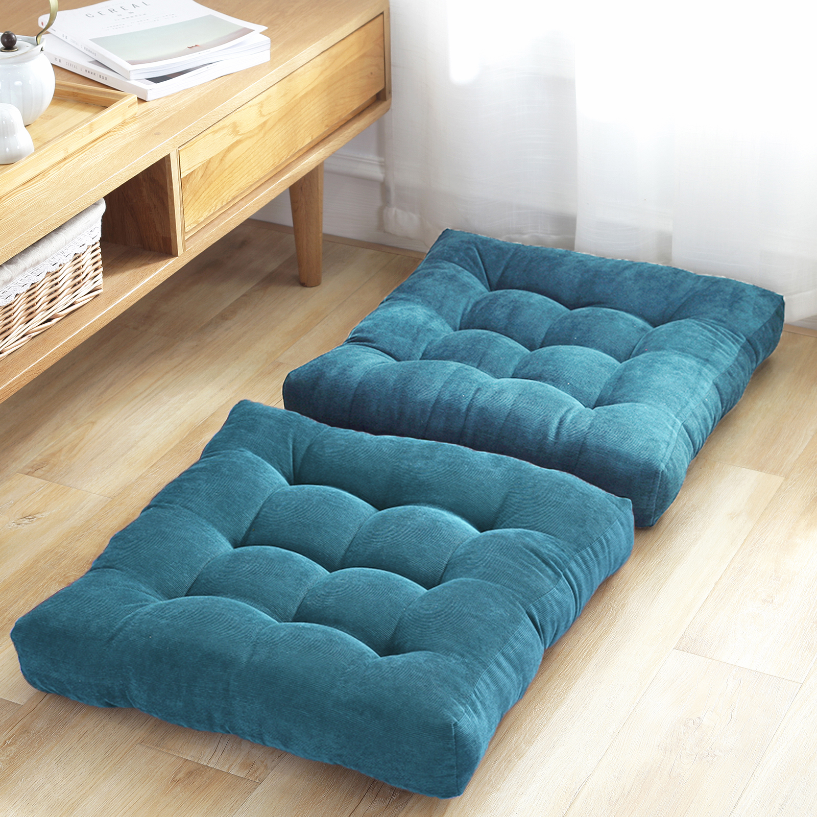 Floor pillows, solid color floor pillow, meditation pillow cushions