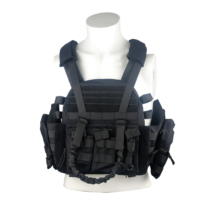 Оптовая продажа, прочный тактический жилет из нейлона Cordura 600D, военный пуленепробиваемый тактический жилет со съемными наплечниками