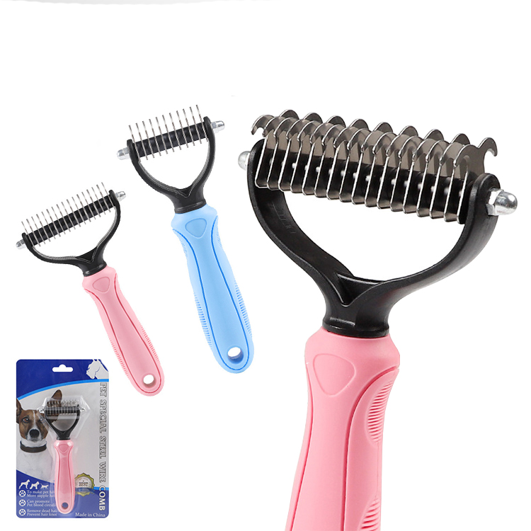 Amazon лучший продавец удаление волос Deshedding Dematting собака расческа