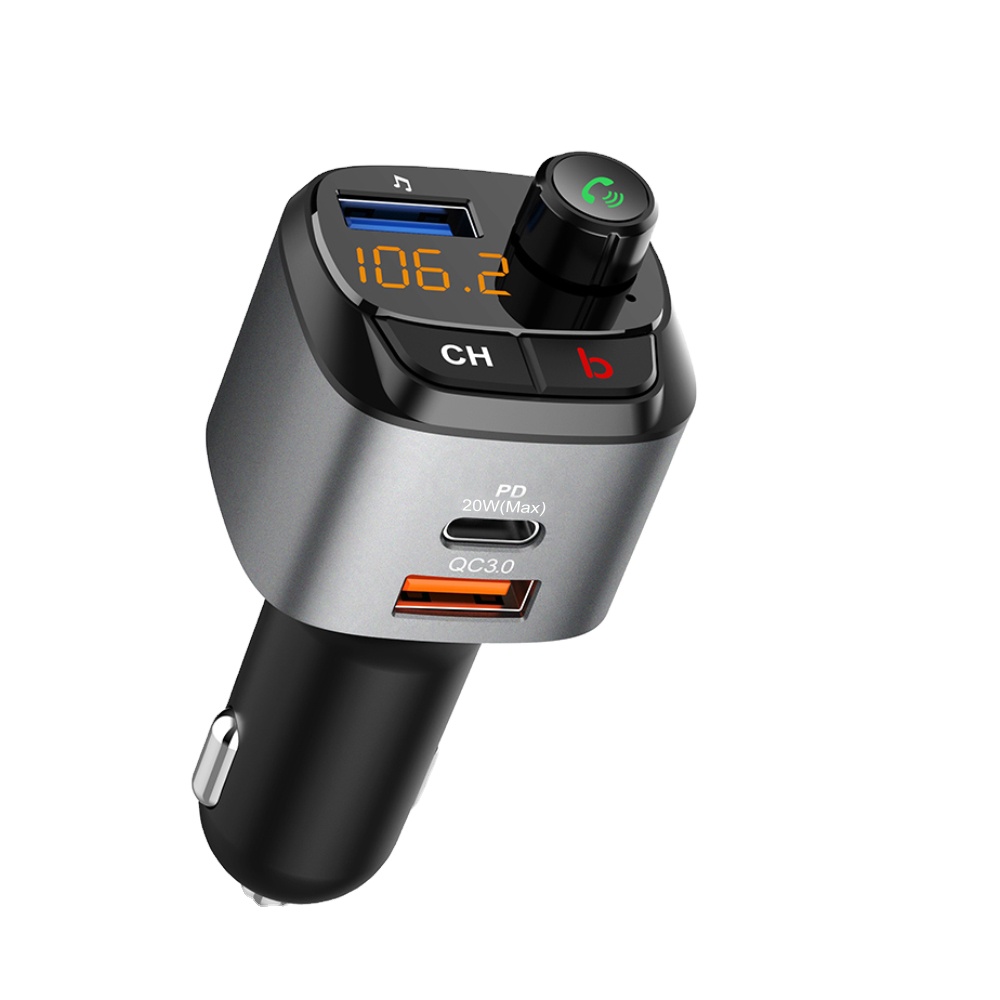 Новый продукт автомобильный комплект QC3.0 Type-C PD 20 Вт беспроводной автомобильный FM-передатчик