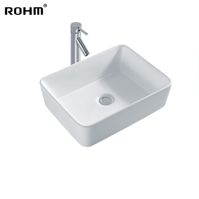 PAC-06, сантехника, столешница, раковина, умывальник, раковина для ванной комнаты, умывальник с защитой от брызг, керамический умывальник