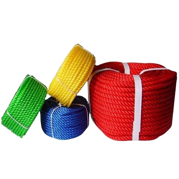 Competitive price Fishing rope type Plastic Ropes PE PP Material 6mm--30mm 3 strand Polypropylene danline rope