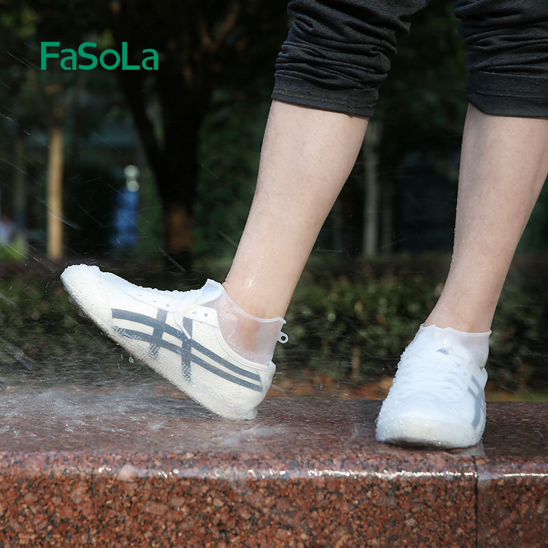 FaSoLa отптовая торговоля; Плащ-дождевик из латекса на открытом воздухе Анти-скольжения многоразовые латексные водонепроницаемые бахилы 3 размера на выбор