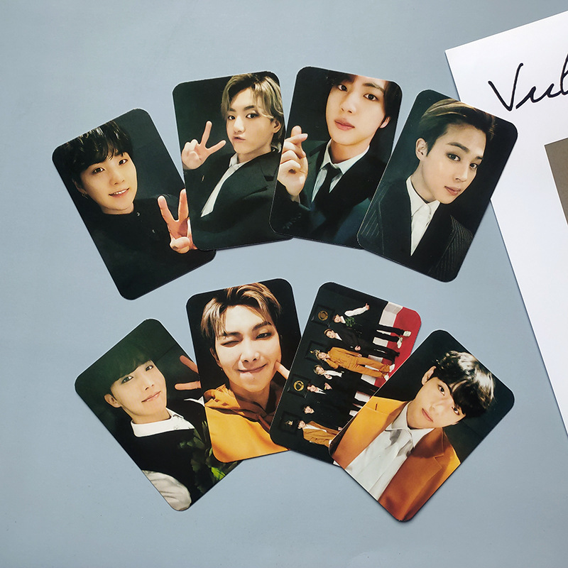 Kpop Cards Bangtan Boys BE Postcard Polaroid Card Fans Collection Gift Card Customizable Q34 BTS Photocards 8pcs/set Artificial