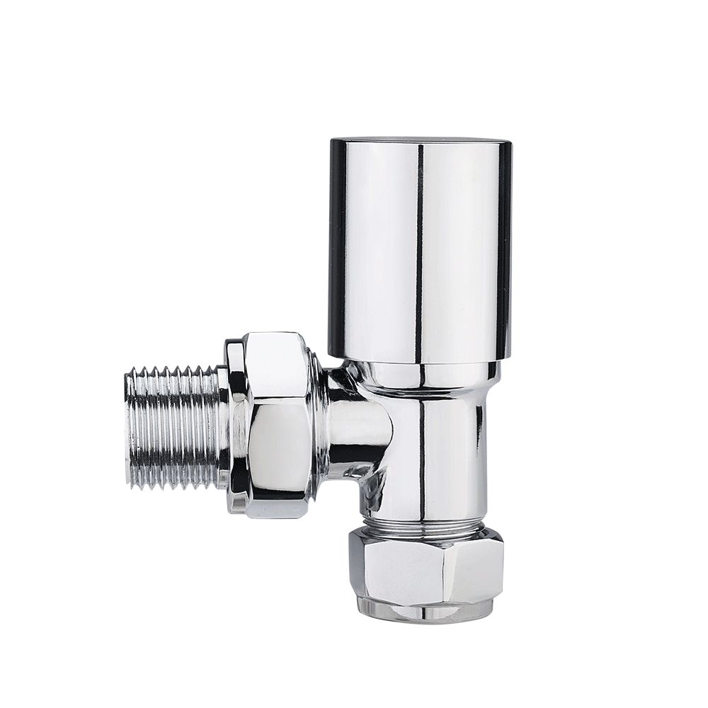 DN15 Towel Rail Forged Chrome Plated Polishing Angle Towel Radiator Valve Heating Brass Graphic Design 2 Years M30 X 1.5mm 5.6mm