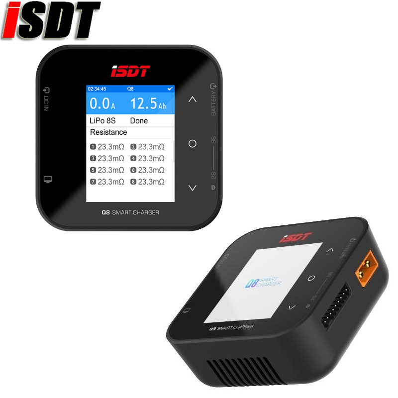 ISDT Q6 Nano 200W / Q8 Lite 500W / Q8 Max 1000W 1-6S 2-8S Pocket High Power Lipo Battery Balance Charger for RC FPV Drone