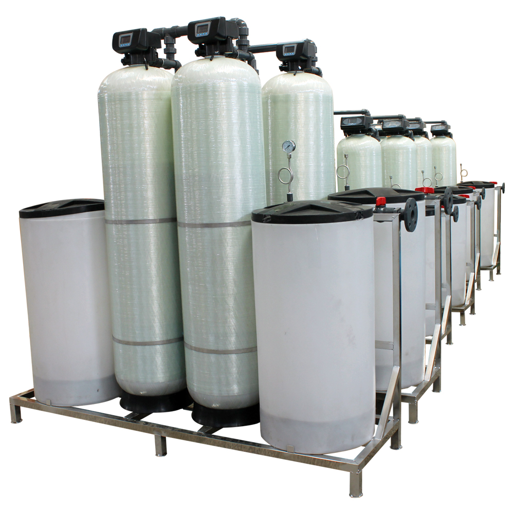 4000 LPH Auto FRP Water Softener With One Using Another Standby