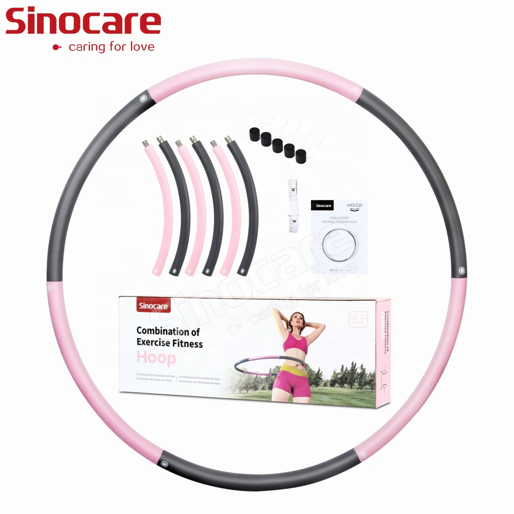 SINOCARE Hula-обруч Hula кольцо обруч из нержавеющей стали Reifen Профессиональный Лучший Утяжеленный хула обручи для взрослых потеря веса