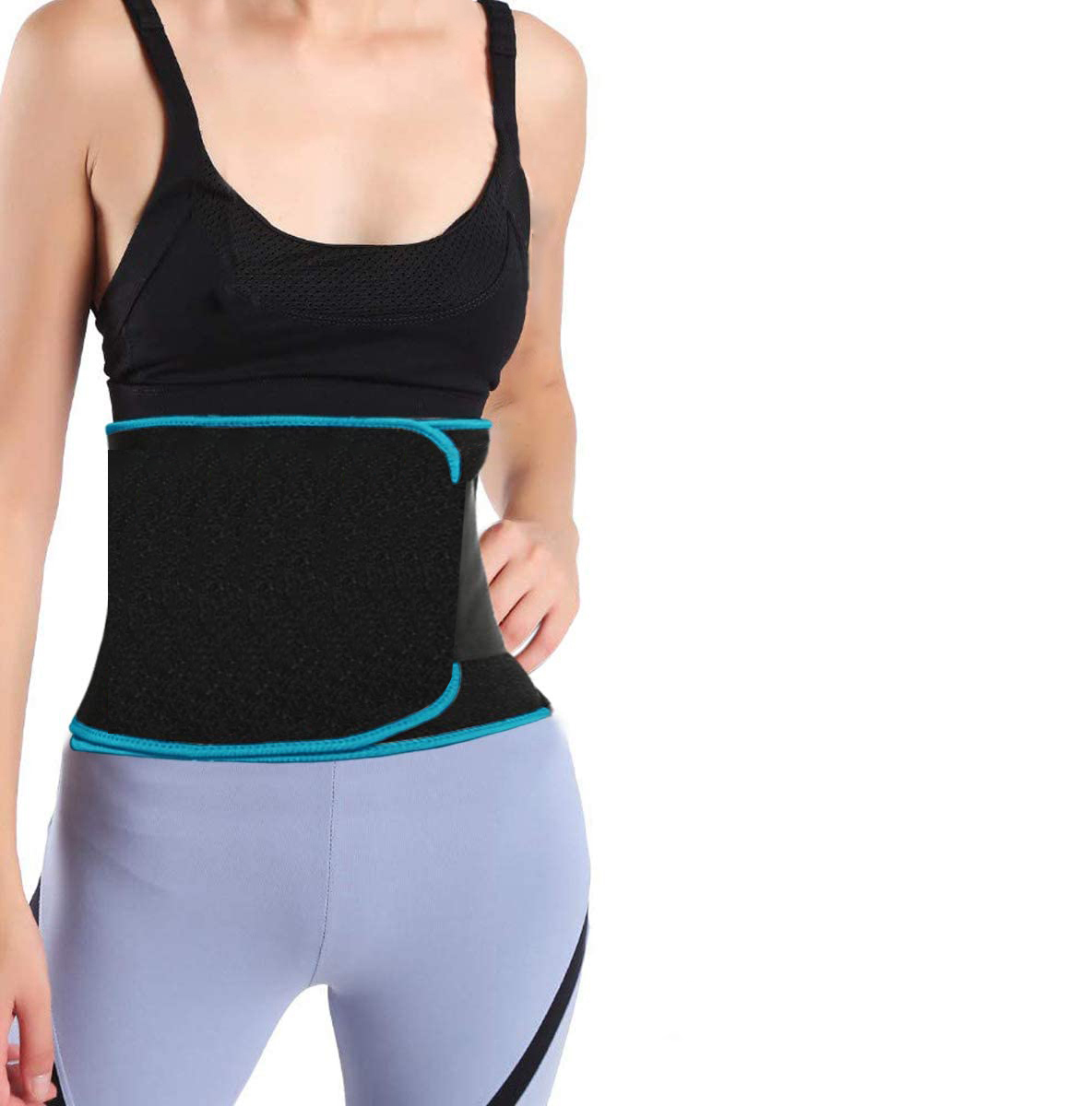 Waist Trimmer Belt Sweat Wrap Tummy Toner Low Back and Lumbar Support with Sauna Suit Effect Abdominal Trainer