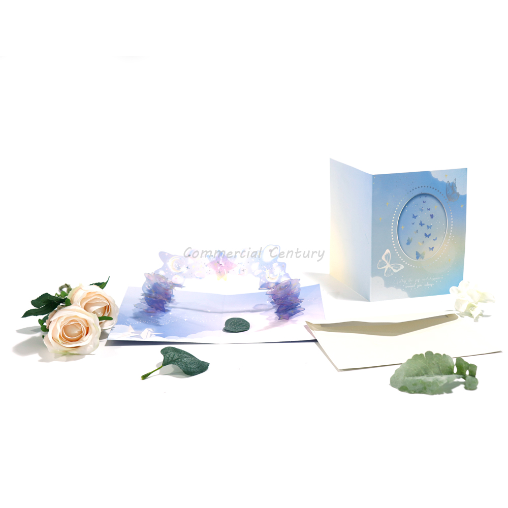 Merry Christmas tree gift card 3D pop up card handmade custom greeting cards Christmas gifts souvenirs postcards