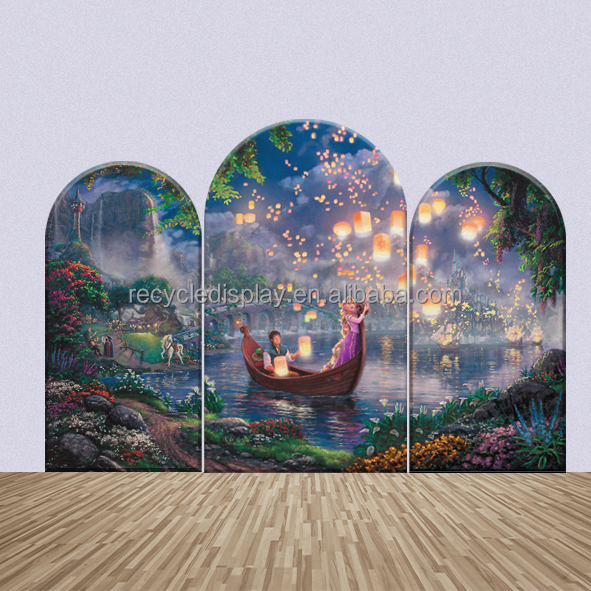 Mermaid Theme Kids Birthday Party Decoration Arched Backdrop Arched Wall Covers Backdrop