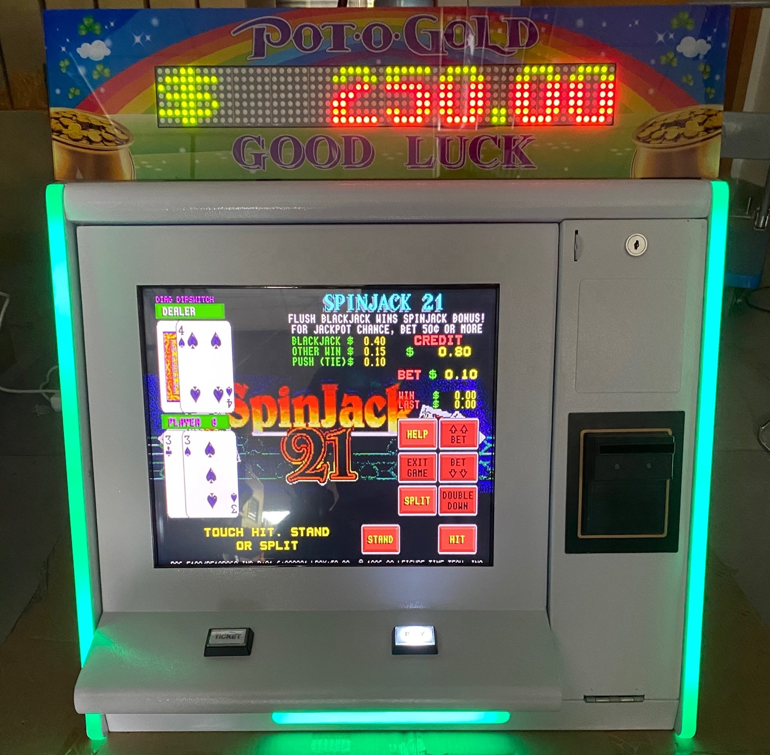 T340 + POT O GOLDd/Good hold fox 340 / wms 550/сенсорный монитор 22