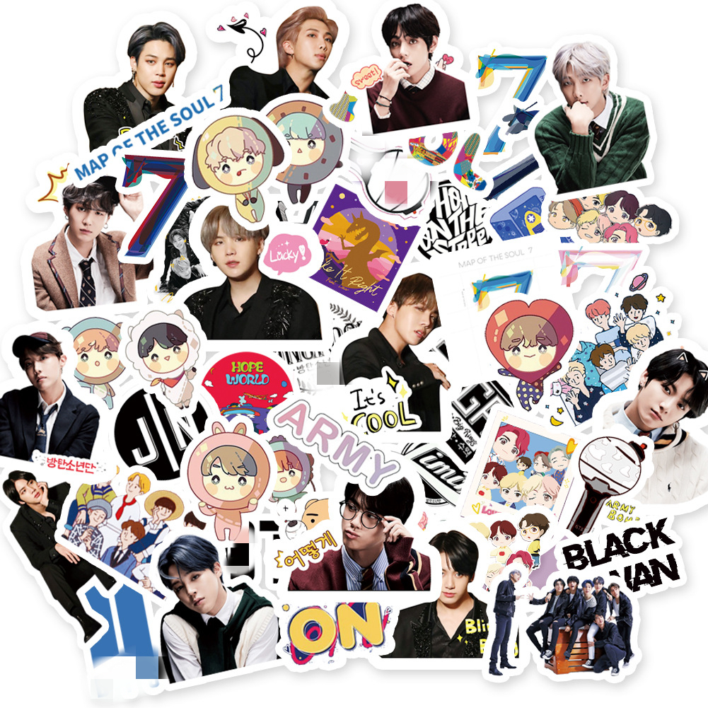 Оптовая продажа, Kpop Bangtan Boys, черный, розовый дважды EXO Got7 Seventeen TXT Stray Kids NCT с динамиттом, как вам нравится, наклейки для багажа