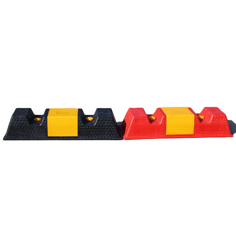 Best quality parking curb plastic road wheel stop for parking flexible car stopper