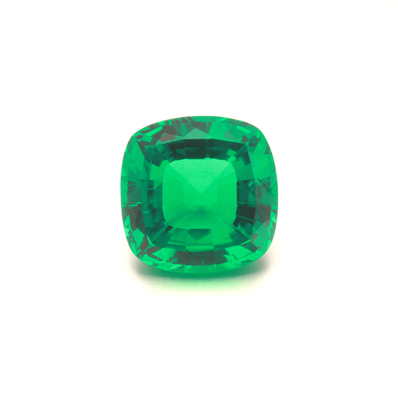 Starsgem wholesale price synthetic Gemstone cushion cut Colombia color Hydrothermal emerald