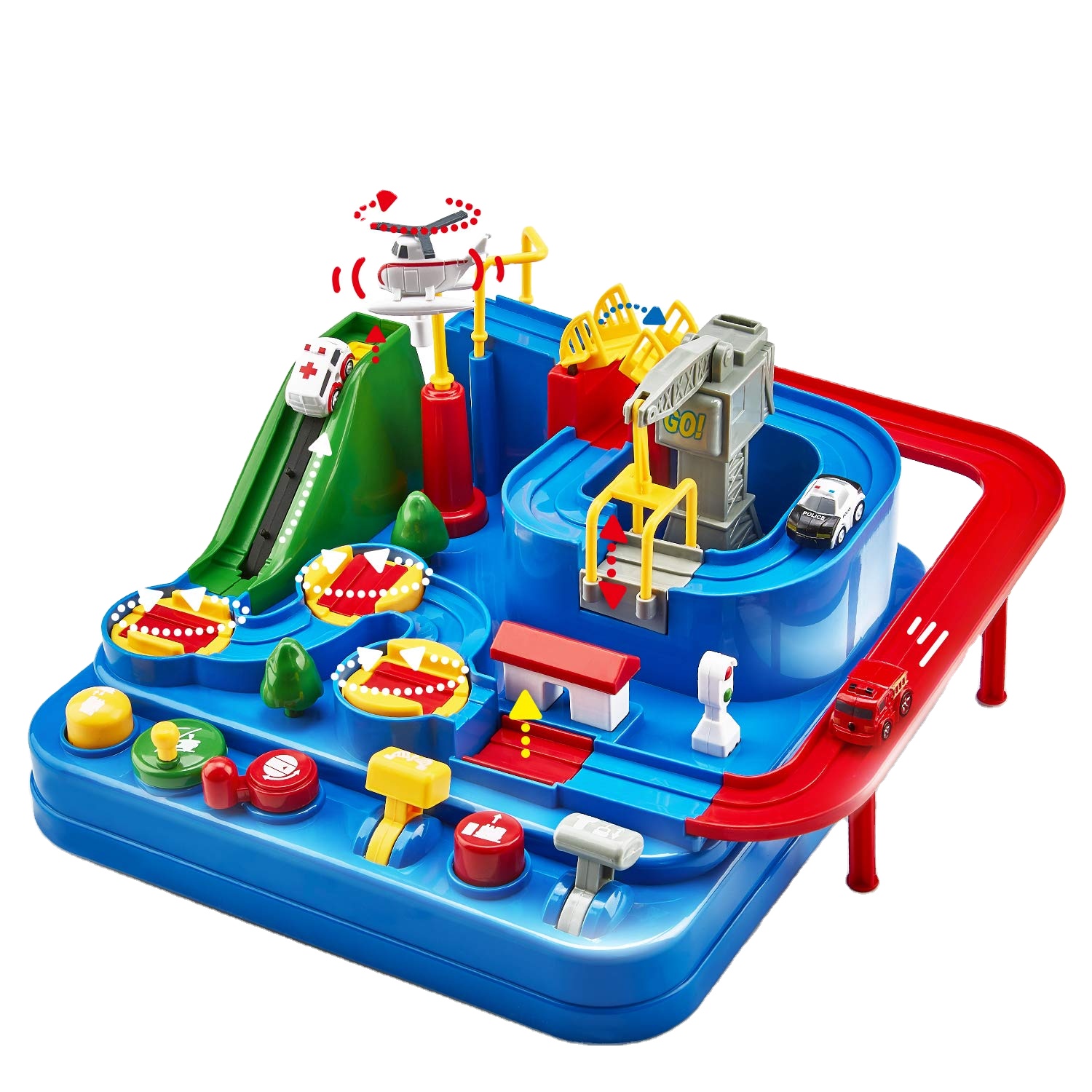 Building plastic diecast toy vehicles car block slot set