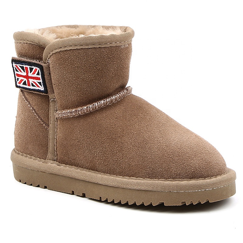 2021 Winter Wholesale China Cheap Children Kids Snow Boots Shoes Warm Flat Heel Boys and Girls Cozy Snow Boot Shoes Size 25-36