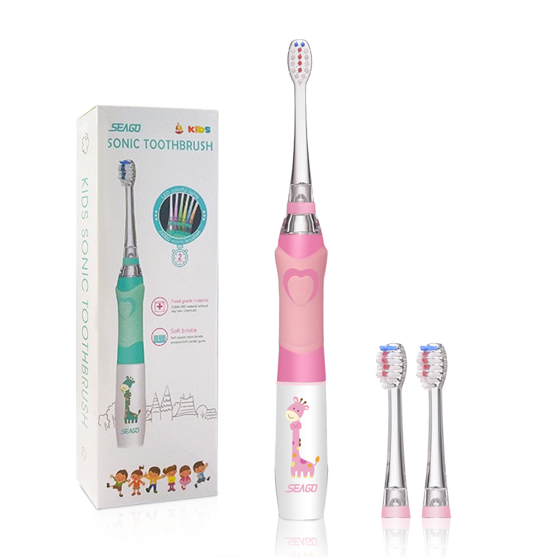 Детская электрическая звуковая зубная щетка SEAGO SG977 со светодиодной подсветкой
