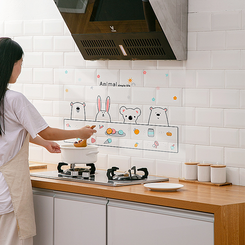 2021 new design hot sell kitchen furniture kitchen heat-resistant stickers kitchen oil proof sticker