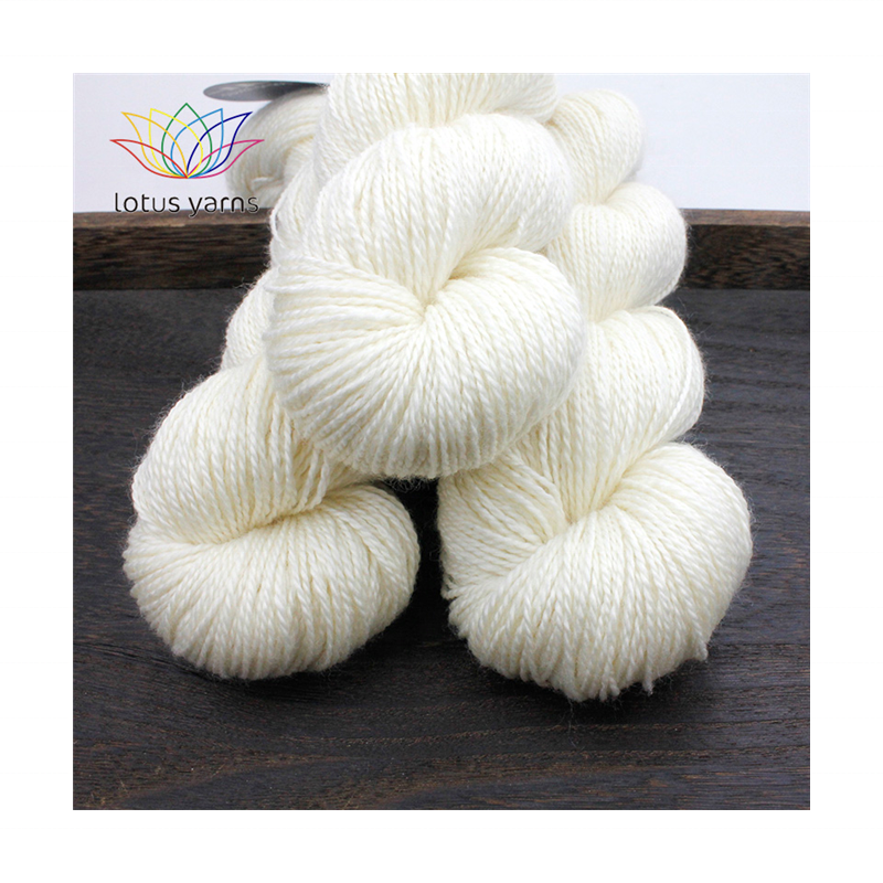 Пряжа Lotus 100%, мериносовая шерсть Superwash DK 275 м/100 грамм, натуральное волокно, Неокрашенная пряжа для ручного вязания