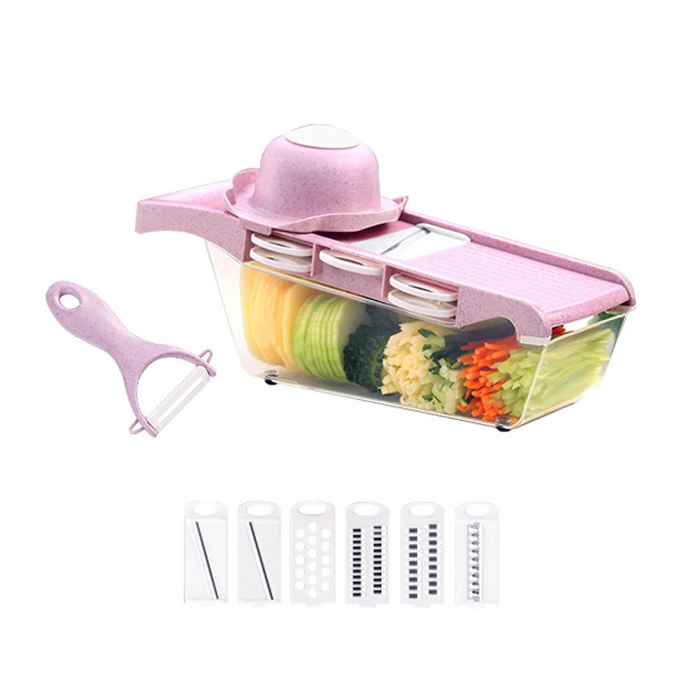 BBA85 Potato Slices Shredded Radish Veggie Chopper Grater Multifunction Kitchen Home Vegetable Strips Cutter