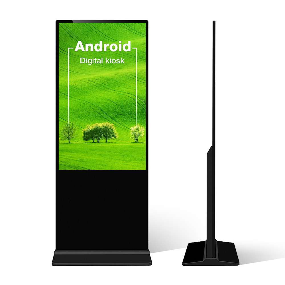 55 дюймов Бесплатная стенд ЖК-цифровой киоск ad-плеер Крытый Android 4G, Wi-Fi, интерактивный сенсорный экран Digital signage рекламы дисплей kisok