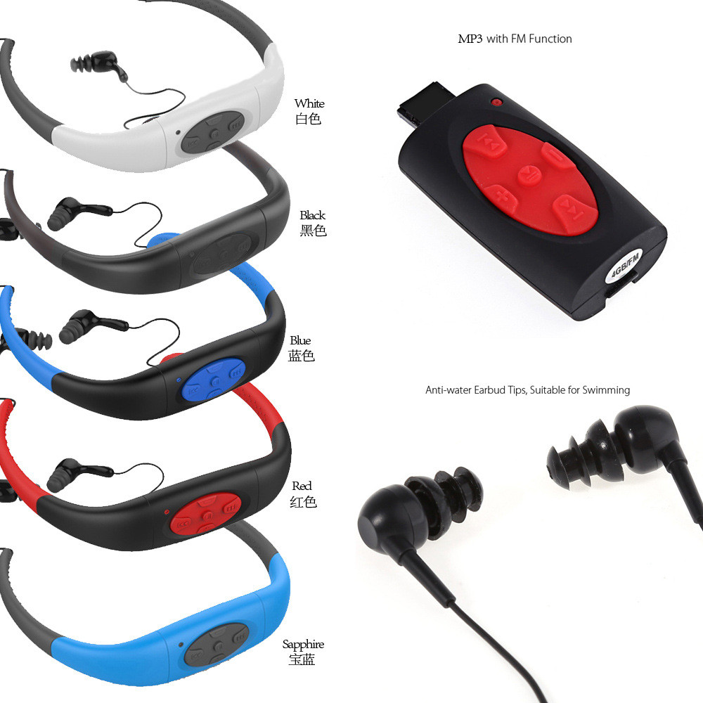 Водонепроницаемый MP3-плеер 8 Гб памяти Встроенный без Bluetooth