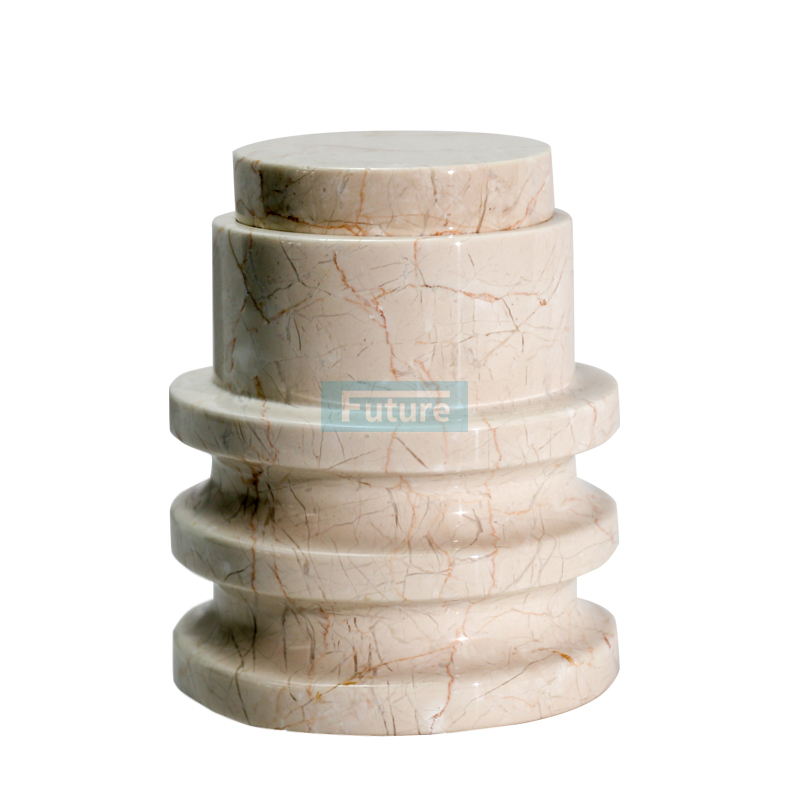 Hot Sale Natural Stone Vase Black Marble Flower Plants Vase