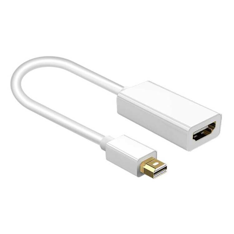 Переходник Mini DisplayPort-HDMI, конвертер Mini DP(Thunderbolt)-HDMI, позолоченный шнур, совместимый с MacBook Pro