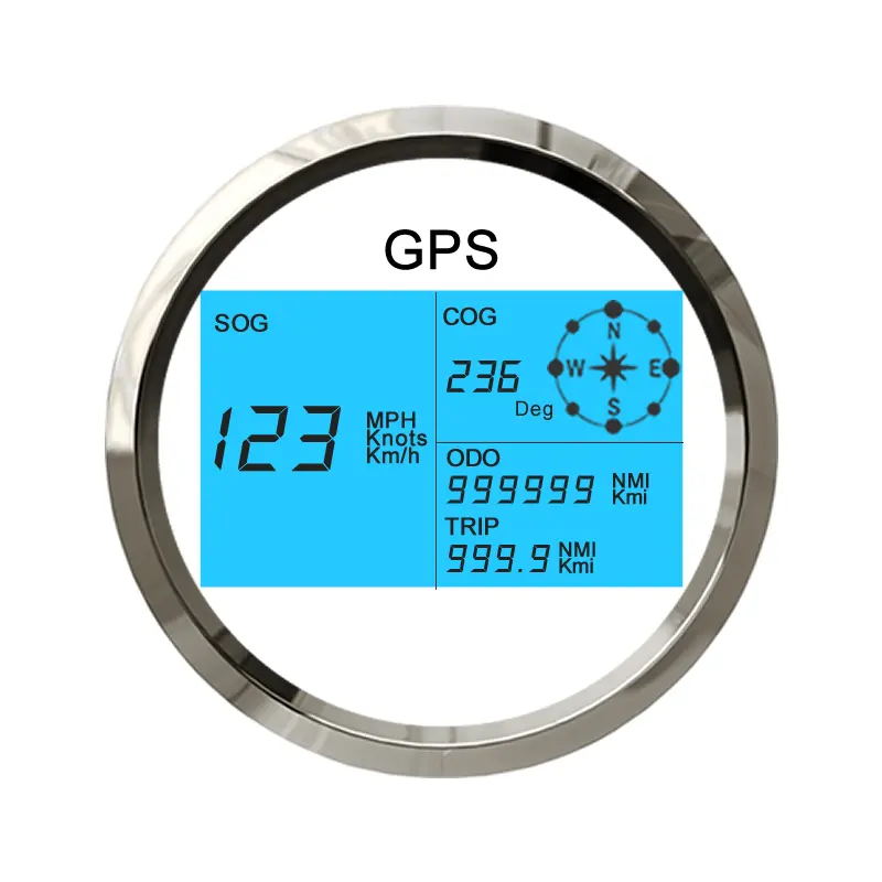 GPS speedometer for Marine Boats with Compass Digital 0~299Knots
