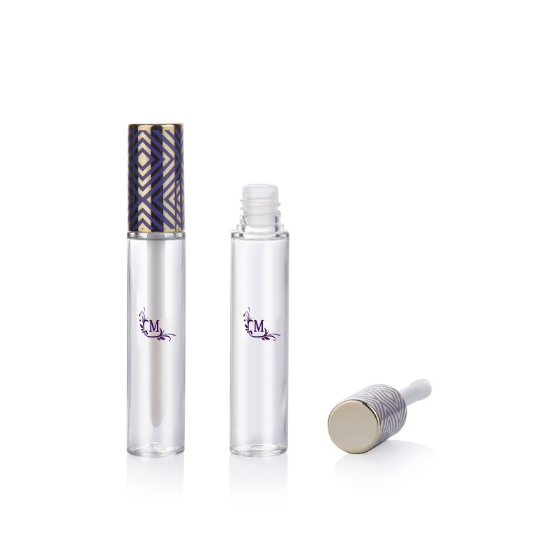Wholesale Custom Logo Round Big Wand Plastic Empty Lip Gloss Tubes 10ml Private Label