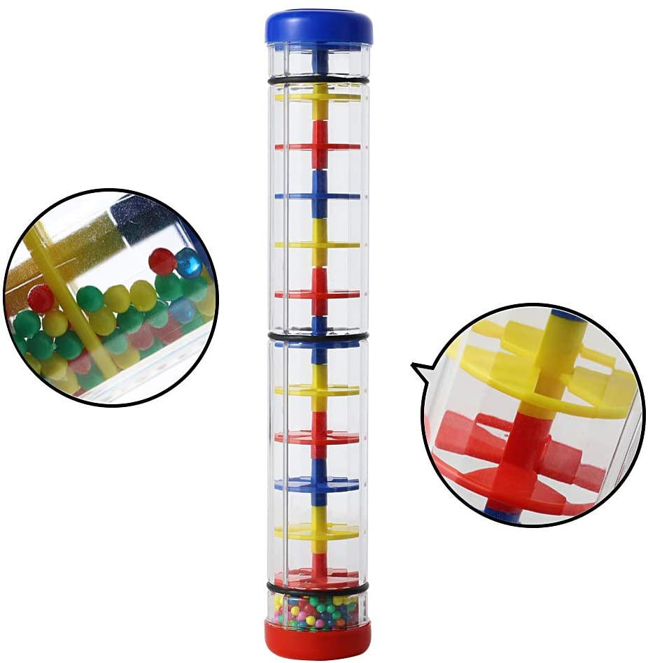 Hot-selling Rattle Tube Rain Stick in 2021, 12-inch acrylic material, children's favorite toy, wholesale can be customized