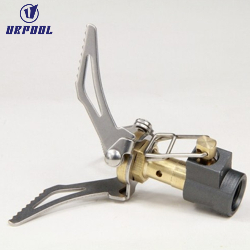 Portable Camping Gas Stove Mini - Outdoor Stove Burners Folding Metal Canister Stove Camping for Picnic