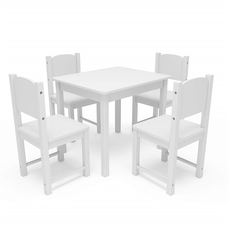 New Children's Table Set Solid Color Design Writing Kids Chair Study Table for Kids table set