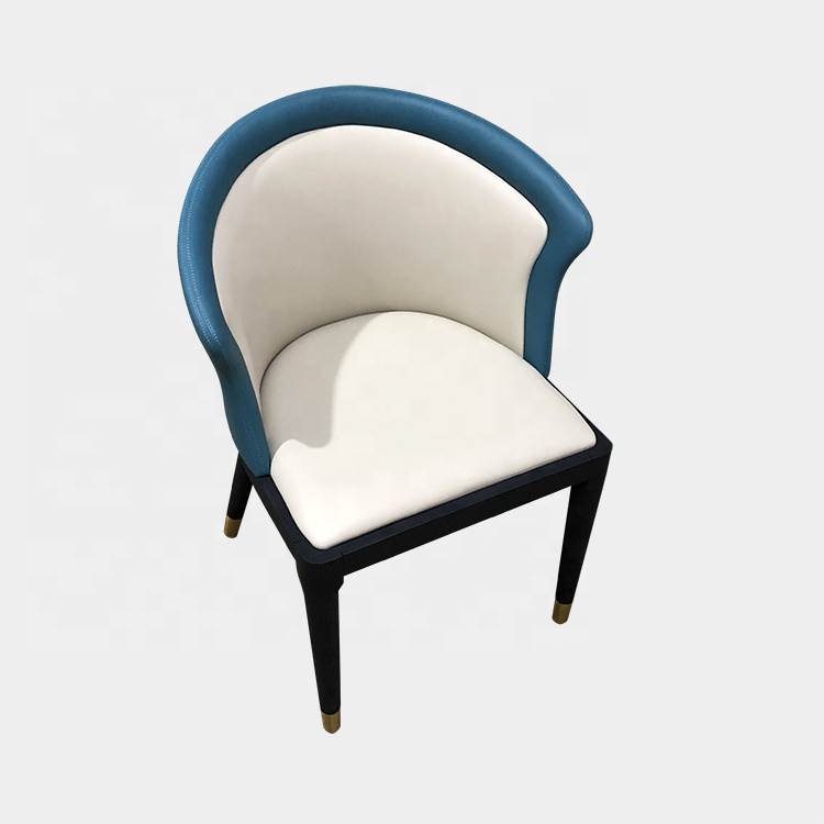 wholesale high quality Hotel Solid Wood Frame PU armchair for bedroom and lobby ,restaurant