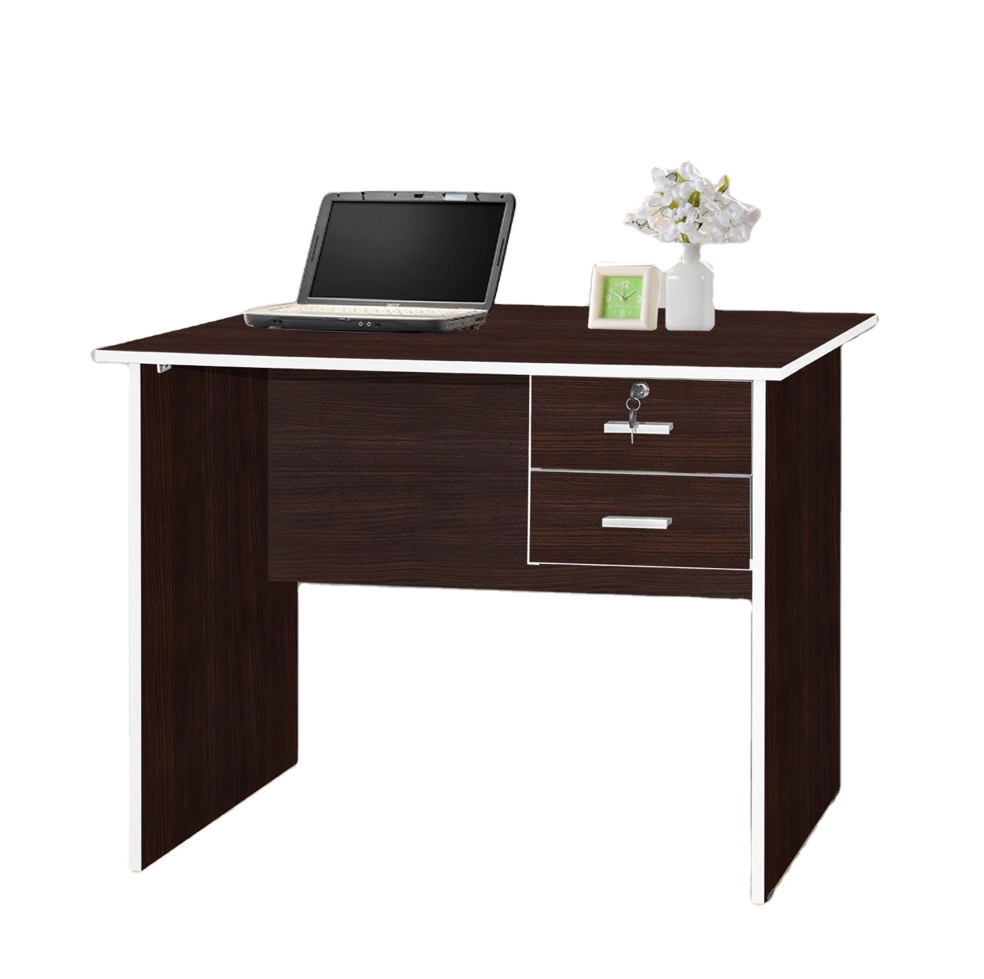 Malaysia Contemporary Office Furniture Writing Study Table Desk with 2 Drawers WT302