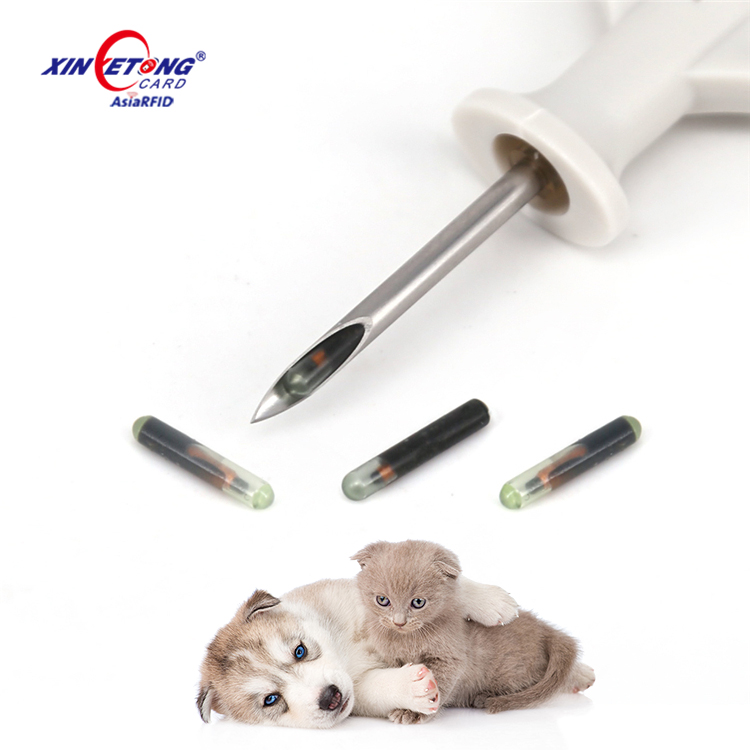Мини Fdxb Nfc Gps считыватель микрочипа для животных 134 кГц 7 мм 1356 МГц Pet Rfid микрочип для животных с шприцом