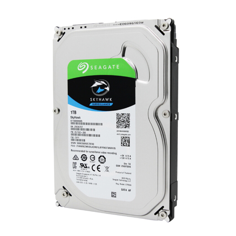 Оригинальный Seagate внутренний жесткий диск 1 ТБ Skyhawk видео наблюдения жесткий диск 3,5 "5900 об/мин SATA 6 ГБ/сек. 64 Мб кэш-память ST1000VX005