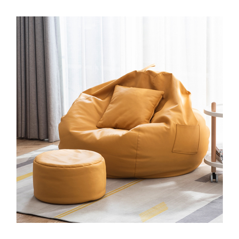 Кожаный стул Beanbag для взрослых и детей, защита от пятен, незаполненный мешок для хранения